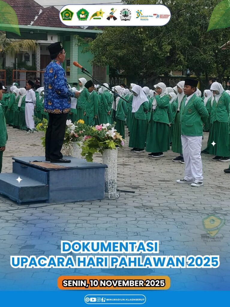 MIN 1 Madiun Gelar Upacara Hari Pahlawan 10 November dengan Khidmat